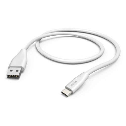 Hama USB-A to USB-C Quick Charging Cable, USB 2.0, 1.5 Metre, White