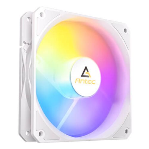 Antec P12R ARGB Reverse PWM 120mm Fan – 4-Pin, White, High-Airflow Cooling, 9-Blade Design with Anti-Vibration Pads