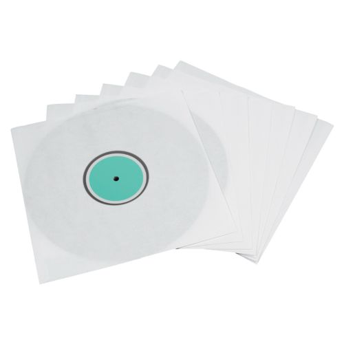 Hama LP Inner Sleeves x10, White w/ Transparent Window