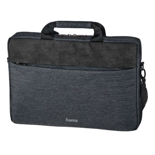 Hama Tayrona Laptop Bag, Up to 14.1″, Padded Compartment, Spacious Front Pocket, Tablet Pocket, Trolley Strap, Dark Grey