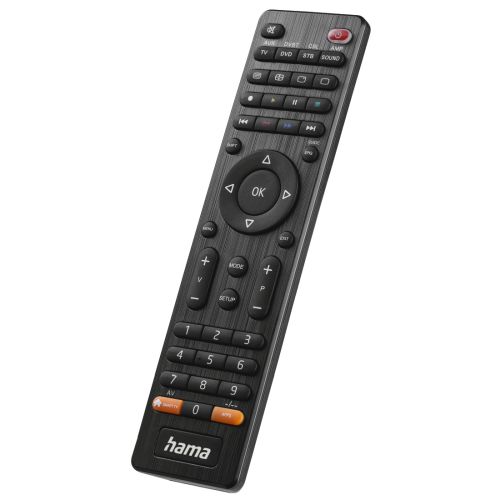 Hama Universal IR Remote Control for Over 1,000 Devices, Control 8 Devices, App Button, 10m Range