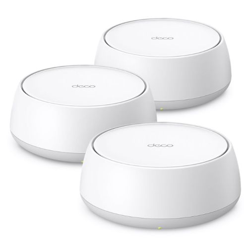 TP-LINK (DECO BE25) BE3600 Dual Band Whole Home Mesh Wi-Fi 7 System, 3 Pack, 2x 2.5G Ports, MLO, Wireless/Wired Combined Backhaul