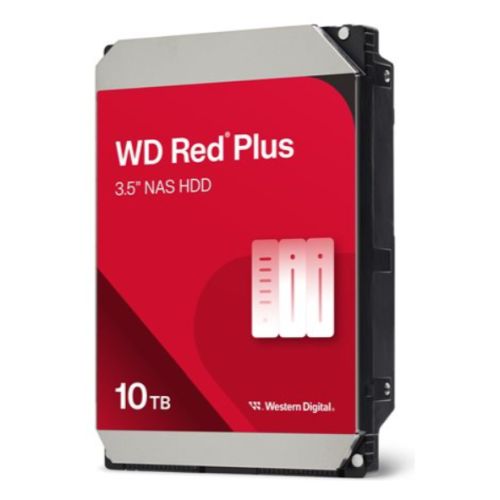 WD 3.5″, 10TB, SATA3, Red Plus NAS Hard Drive, 7200RPM, 256MB Cache, OEM