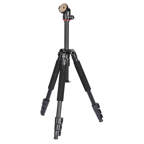 Hama (Traveller 117 Ball) Compact Camera Tripod, 3-Way Ball Head, 117cm Max Height, 6.4mm Thread, Bag