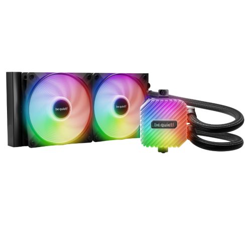 be quiet! Light Loop 240mm Liquid Cooler – High-Performance ARGB All-in-One Water Cooling System with Dual Light Wings LX PWM Fans