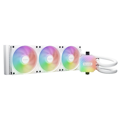 be quiet! Light Loop 360mm AIO CPU Water Cooler, High-Performance ARGB Lighting, Triple 120mm PWM Fans, Ultra-Quiet Operation, Easy Maintenance, Intel/AMD Compatible, White