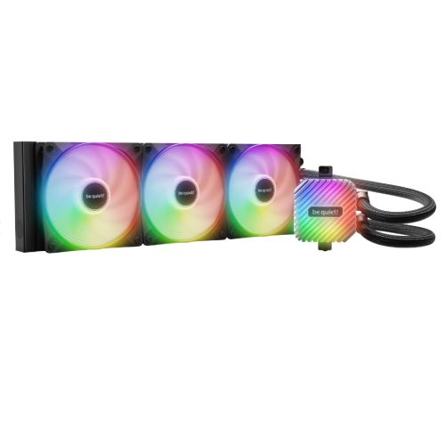 be quiet! Light Loop 360mm AIO Liquid Cooler – High-Performance ARGB All-in-One Water Cooling System with Triple Light Wings LX PWM Fans