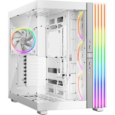 be-quiet! Light Base 900 FX, White, Full Tower E-ATX Case, Massive ARGB LED Strip, Full Windowed Design, 4 Light Wings 140mm PWM fans included