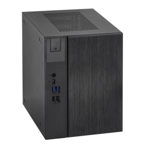 Asrock DeskMeet X300 Barebone PC, Mini ITX, AMD AM4 (X300), DDR4 DIMM, 2x SATA, 1x M.2, VGA, HDMI, DP, USB-C, 500W PSU  – No CPU, RAM, Storage or O/S