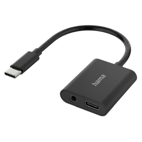 Hama USB Type-C Male to 3.5mm Jack Female & USB-C Female Adapter