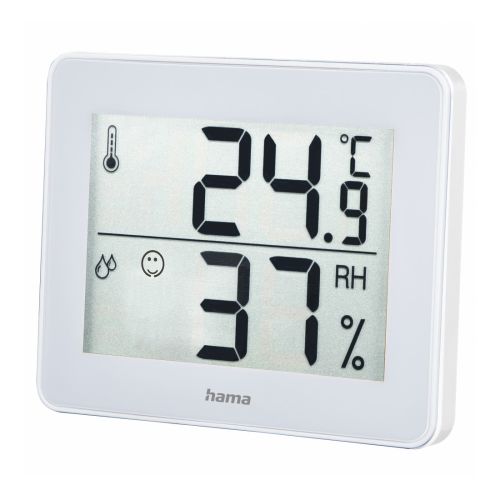 Hama TH-130 Thermo/Hygrometer – Thermometer, Hygrometer, Comfort Indicator, White