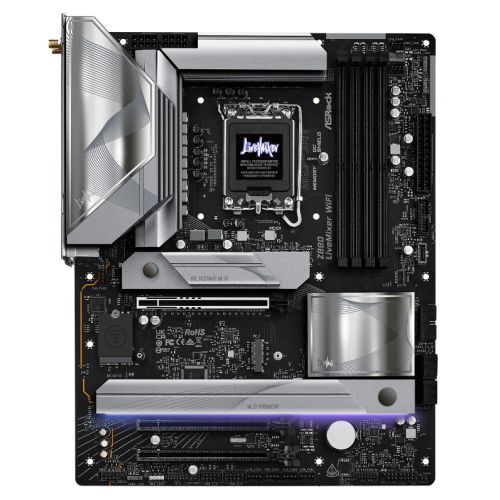 Asrock Z890 LIGHTNING WIFI, Intel Z890, 1851, ATX, 4 DDR5, HDMI, 2 TB4, Wi-Fi 7, 2.5G LAN, RGB, 4x M.2