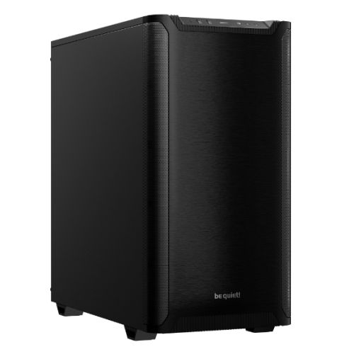 be quiet! Pure Base 501 Case, Black, Mid Tower, 2 x USB Type-A, 1 x USB Type-C, 2 x Pure Wings 2 140mm Black PWM Fans Included, Exchangeable Top Cover for Silent or High Performance, Insulation Mats on Front, Sides & Top