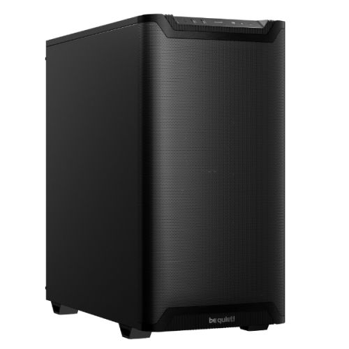 be quiet! Pure Base 501 Case, Airflow Black, Mid Tower, 2 x USB Type-A, 1 x USB Type-C, 2 x Pure Wings 2 140mm Black PWM Fans Included, Sleek front panel and airflow top cover for a unified, classic design.