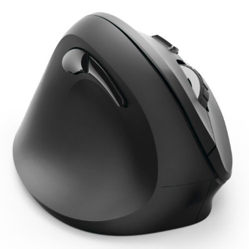 Hama Vertical Ergonomic EMW-500 Wireless Optical Mouse, 6 Buttons, 1000-1800 DPI, Black *Right Handed version*