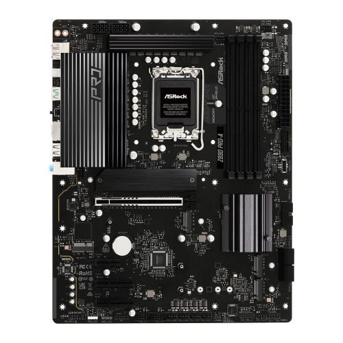 Asrock Z890 PRO-A WIFI, Intel Z890, 1851, ATX, 4 DDR5, HDMI, DP, TB4, Wi-Fi 6E, 2.5G LAN, 4x M.2