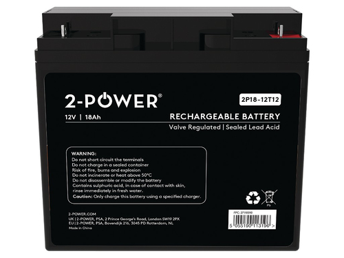 2-Power 2P18-12 UPS battery Sealed Lead Acid (VRLA) 12 V 12 Ah