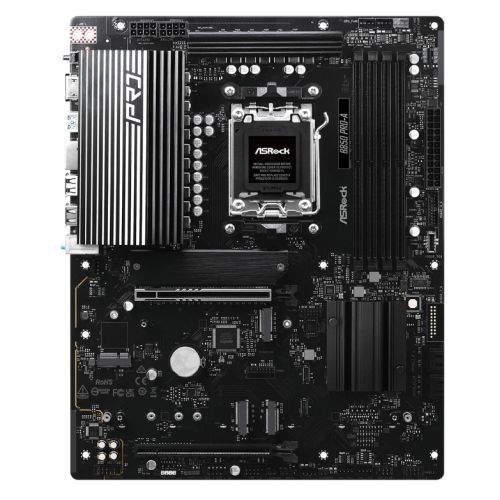 Asrock B850 PRO-A, AMD B850, AM5, ATX, 4 DDR5, HDMI, USB-C (DP-alt), 2.5G LAN, 4x M.2