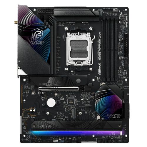 Asrock B850 RIPTIDE WIFI, AMD B850, AM5, ATX, 4 DDR5, HDMI, Wi-Fi 7, 2.5G LAN, RGB, 4x M.2