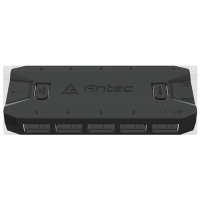 Antec ARGB & Fan Controller – 5 PWM Fan Ports, 5 ARGB LED Ports, SATA Power, Compact Design, 2-Year Warranty