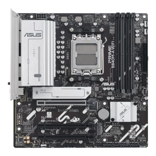 Asus PRIME B840M-A WIFI, AMD B840, AM5, Micro ATX, 4 DDR5, HDMI, 2 DP, Wi-Fi 6E, 2.5G LAN, 3x M.2