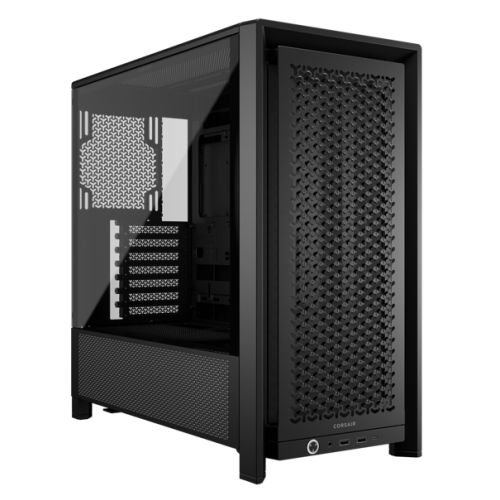 Corsair FRAME 4000D Modular Gaming Case w/ Glass Side, E-ATX, No Fans, InfiniRail Fan Mounting, USB-C, Asus BTF Compatible, Black