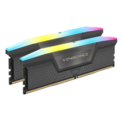 Corsair Vengeance RGB 64GB Kit (2 x 32GB), DDR5, 6000MHz (PC5-48000), CL30, 1.4V, AMD EXPO & Intel XMP, PMIC, DIMM Memory