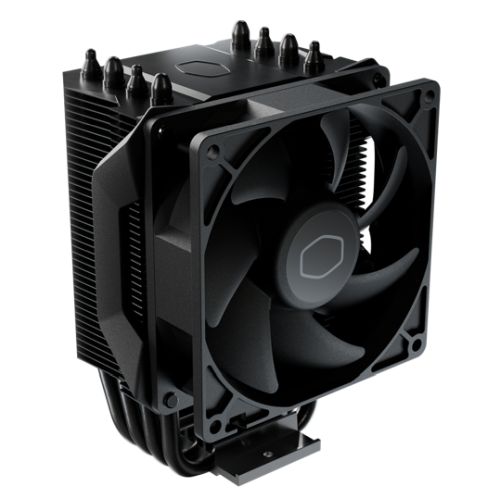 Cooler Master Hyper 411 Nano Heatsink & Fan, Intel & AMD Sockets, All Black, Direct Contact Tech, Aluminum Fins, 4 Heatpipes