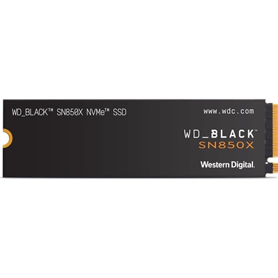 WD Black SN850X (WDS200T2X0E) 2TB NVMe SSD, M.2 Interface, PCIe Gen4, 2280, Read 73000MB/s, Write 6300MB/s, 5 Year Warranty