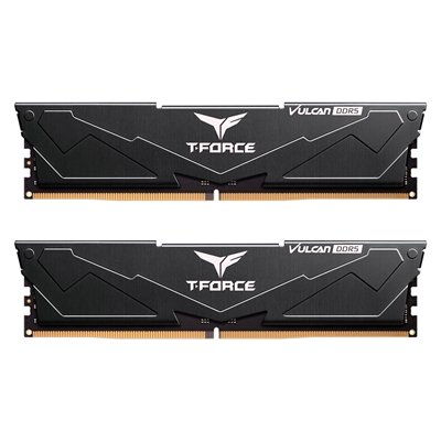 Team T-Force Vulcan FLBD516G6000HC38ADC01 System Memory, 16GB (2 x 8GB) DDR5, 6000MHz, CL38, Black