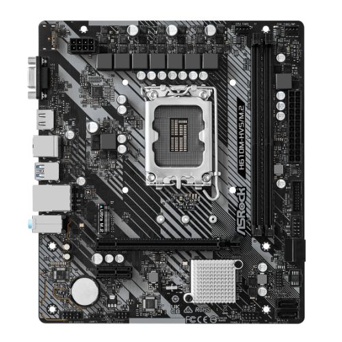 ASRock H610M-HVS/M.2 R2.0 Super Alloy Intel 1700 Socket Motherboard, Micro-ATX, 2x DDR4 Slots, 1x M.2 Socket, GbE LAN, 1x D-Sub / 1x HDMI Port