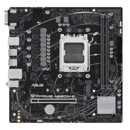 Asus PRIME A620M-E-CSM – Corporate Stable Model, AMD A620, AM5, Micro ATX, 2 DDR5, VGA, HDMI, DP, GB LAN, PCIe4, 1x M.2