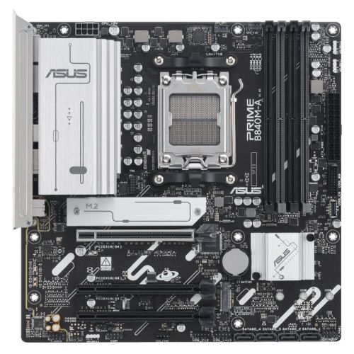 Asus PRIME B840M-A-CSM – Corporate Stable Model, AMD B840, AM5, Micro ATX, 4 DDR5, HDMI, 2 DP, 2.5G LAN, 3x M.2