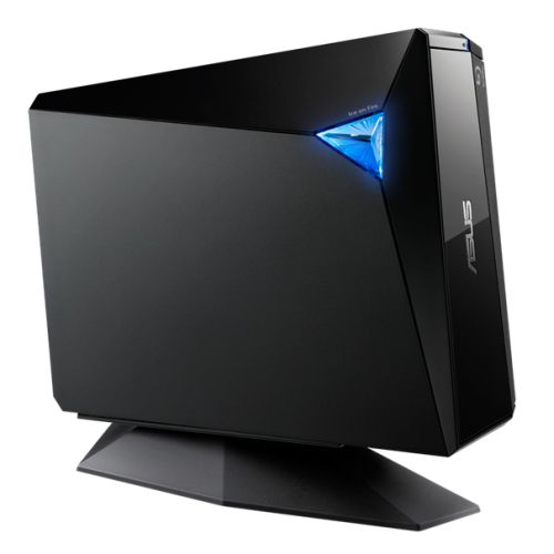 Asus TurboDrive (BW-16D1H-U PRO) External Ultra-Fast 16X Blu-Ray Writer w/ Stand, USB 3.1 Gen1 Type-A, M-DISC Support