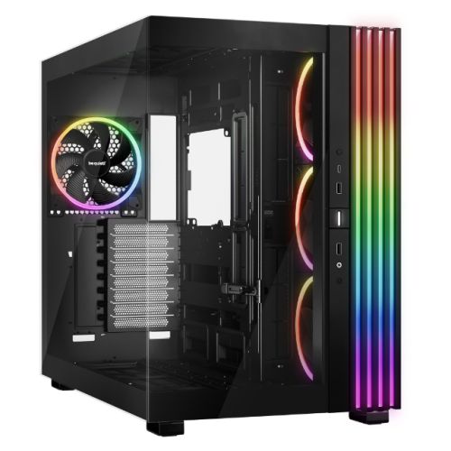 be-quiet! Light Base 900 FX, Black, Full Tower E-ATX Case, Massive ARGB LED Strip, Full Windowed Design, 4 Light Wings 140mm PWM fans included