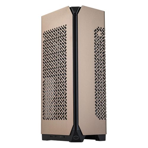 Cooler Master Ncore 100 Max Case, Bronze Edition, Custom 120mm Radiator, and V SFX Gold 850W ATX 3.0 PSU, 2x USB 3.2 Gen1 Type A, 1x USB 3.2 Gen2 x 2 Type C.