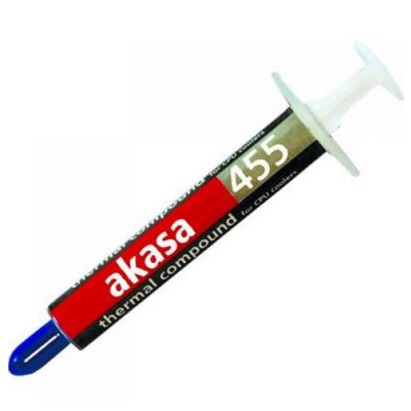 Akasa AK-455 Heat Paste, 0.87ml (1.5g) with Syringe, Hi-performance, 2.4 W/mK, OEM – No Spreader or Manual