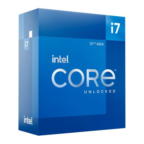 Intel 12th Gen Core i7-12700K 12 Core Desktop Processor 20 Threads, 3.6GHz up to 5.0GHz Turbo, Alder Lake Socket LGA1700, 25MB Cache, 125W, Maximum Turbo Power 190W Overclockable CPU, No Cooler