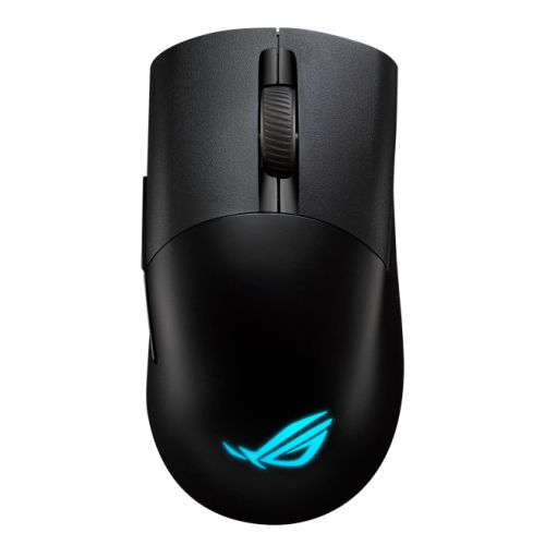 Asus ROG Keris AimPoint Wired/Wireless/Bluetooth Optical Gaming Mouse, 36000 DPI, Swappable Switches, RGB, Mouse Grip Tape