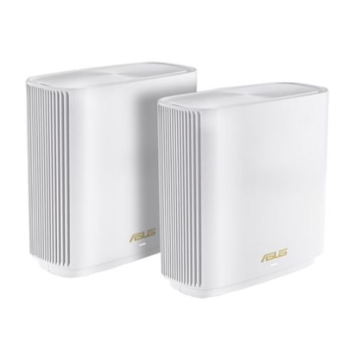 Asus (ZenWiFi AX XT8 V2) AX6600 Wireless Tri-Band Cable Wi-Fi 6 Routers, 2 Pack, USB 3.1 Gen1, 2.5G WAN, AiMesh Tech, White