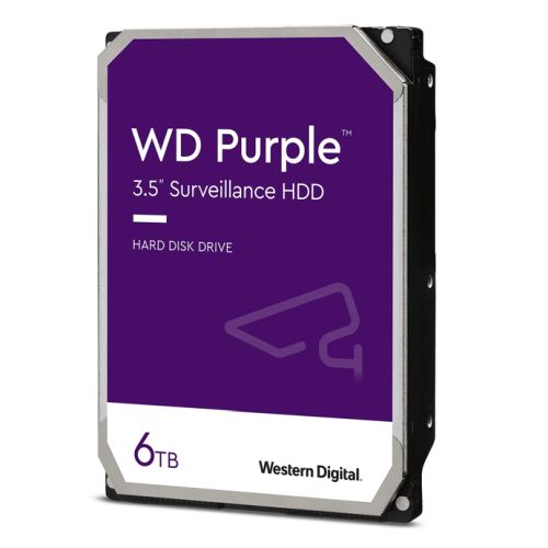 WD Purple WD64PURZ 6TB 3.5″ 5400RPM 256MB Cache SATA III Surveillance Internal Hard Drive