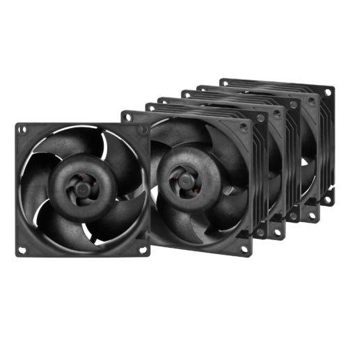 Arctic S8038-7K 8cm PWM Server Fans (4 Pack), Continuous Operation, Dual Ball Bearing, 500-7000 RPM