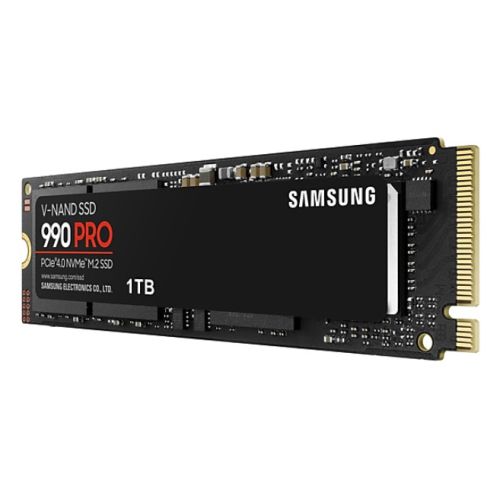 Samsung 990 PRO(MZ-V9P1T0BW) 1TB NVMe SSD, PCIe Gen4, M.2 Interface, 2280, Read 7450 MB/s, Write 6900 MB/s, 5 Year Warranty