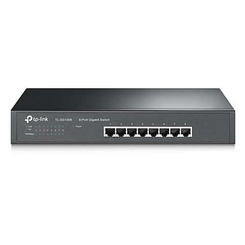 TP-Link TL-SG1008 8-Port Metal Gigabit Desktop/Rackmount Network Switch