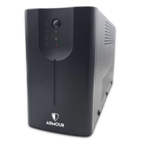 Armour 650VA UPS, 390W, LED Indicators, 2x UK Plug, 2x RJ45, USB