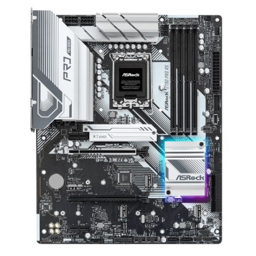 ASRock Z790 Pro RS Intel 1700 Socket Motherboard, ATX, 4x DDR5 Slots, 5x M.2 Sockets, 2x USB-C Port, Fitted I/O Shield, 2.5GbE LAN, 1x DisplayPort / 1x HDMI Port