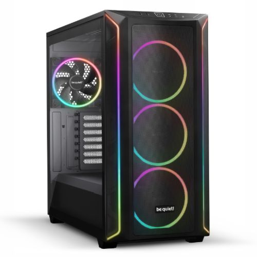 be quiet! Shadow Base 800 FX ARGB Black Mid Tower Chassis, Addressable RGB LEDs, 4x 140mm Fans, mITX/mATX/ATX/EATX