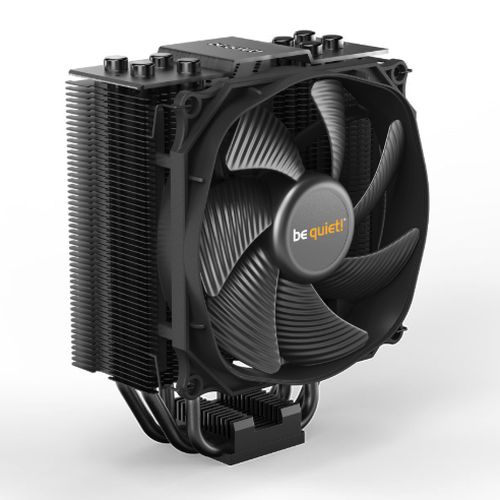 be quiet! Dark Rock Slim Fan CPU Cooler, Universal Socket, Silent Wings 3 120mm PWM Black Cooling Fan, 1500RPM, 4 Heat Pipes, 180W TDP, Compact Construction to Stop Blocking Memory Slots, Intel LGA 1700 & AMD AM5 Compatible