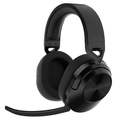 Corsair HS55 Wireless Lightweight Gaming Headset, 2.4GHz/Bluetooth, 24hrs Battery, 7.1 Surround, Flip-To-Mute Mic, Memory Foam, Carbon