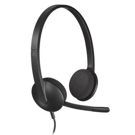 Logitech H340 Stereo Headset USB Plug-and-Play with Noise-Cancelling Mic